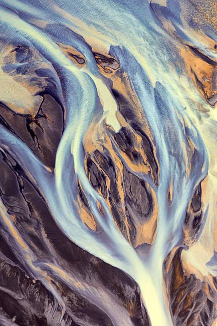 Abstract aerial image