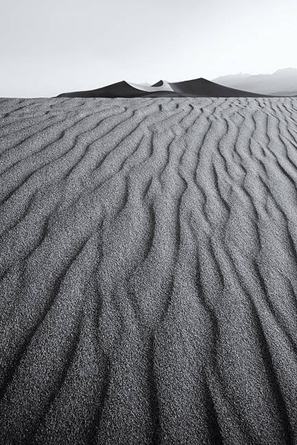 Monochrom image of Death valley