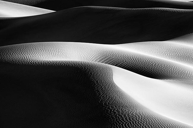 Death Valley Dunes in monochrome