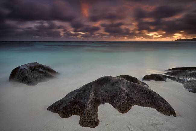 Dark clouds Seychelles